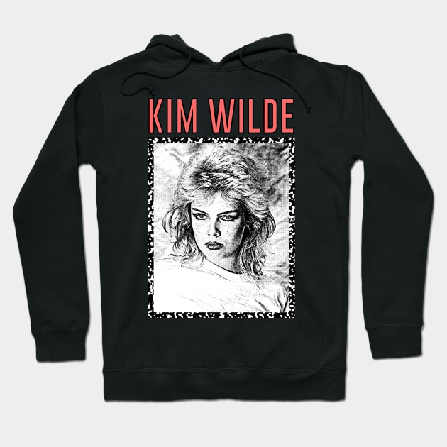 Kim Wilde //  Retro 80s Aesthetic Design Hoodie by DankFutura